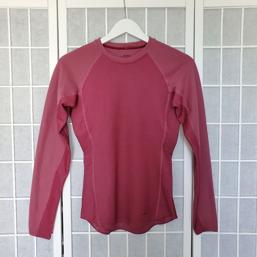 PATAGONIA Merino Wool Capilene Long Sleeve Shirt Top Size S Small